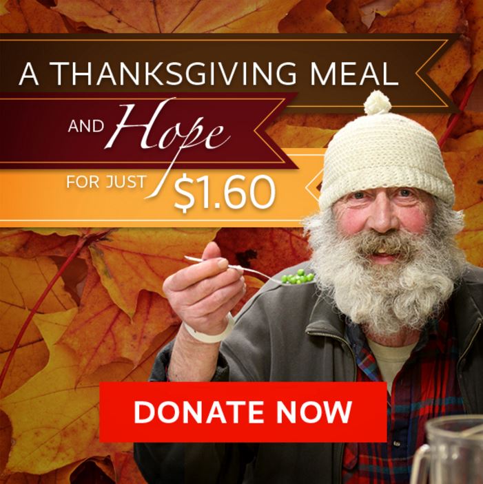 Donate a Thanksgiving Meal at the Portland Rescue Mission Now